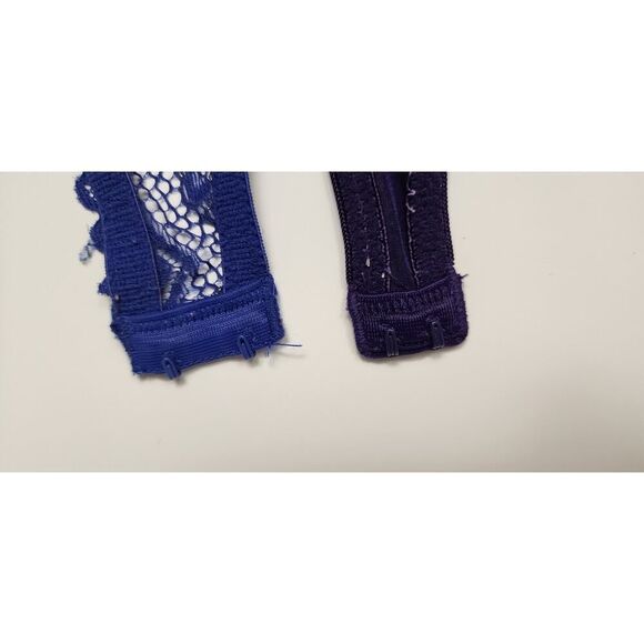 Lots Of 2 Underwire Full Support Push-Up Bras Size 36C Color Blue/Purple - Picture 8 of 10